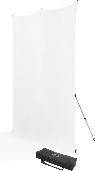 Productafbeelding Westcott X-Drop Pro - High-Key White (8' x 13') kreukherstellende achtergrondkoffer, 2,4 x 4 m (240 cm)