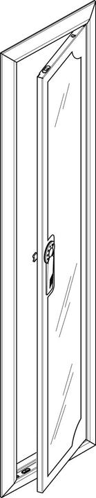 Actual product image ABN Frame with visible door for flat recess. 1x7row GBRU17T