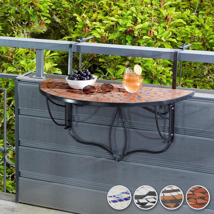 Image du produit tectake Table de balcon (76 x 65 x 62 cm)