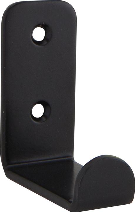 Produktbild Mantelhaken Amenti Breite 25 mm, Garderobenhaken Höhe 54 mm, Stahl schwarz