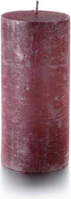 Actual product image Balthasar Cylinder Candle Rustico 12 x 7 cm, Pink (1 pcs.)