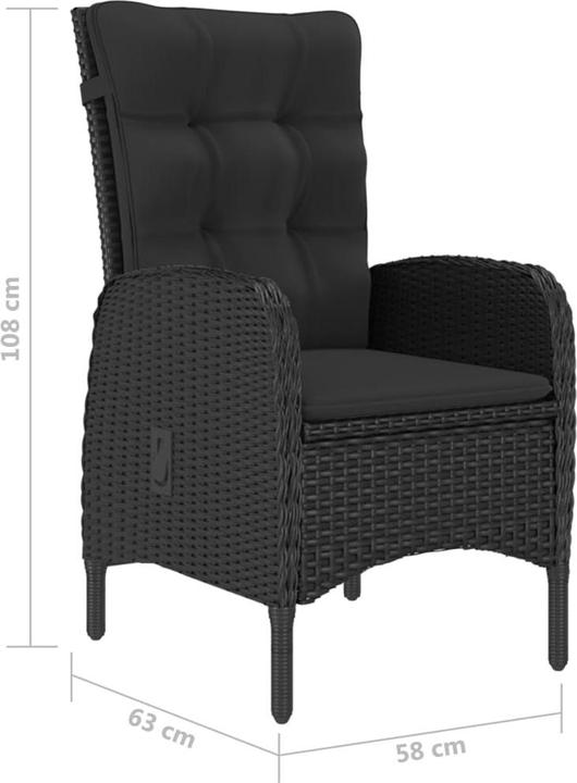 Produktbild vidaXL Gartenmöbel-Set (80 x 80 x 75 cm)