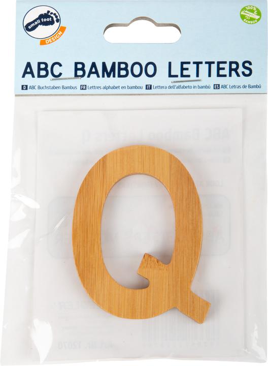 Actual product image small foot ABC letters Q