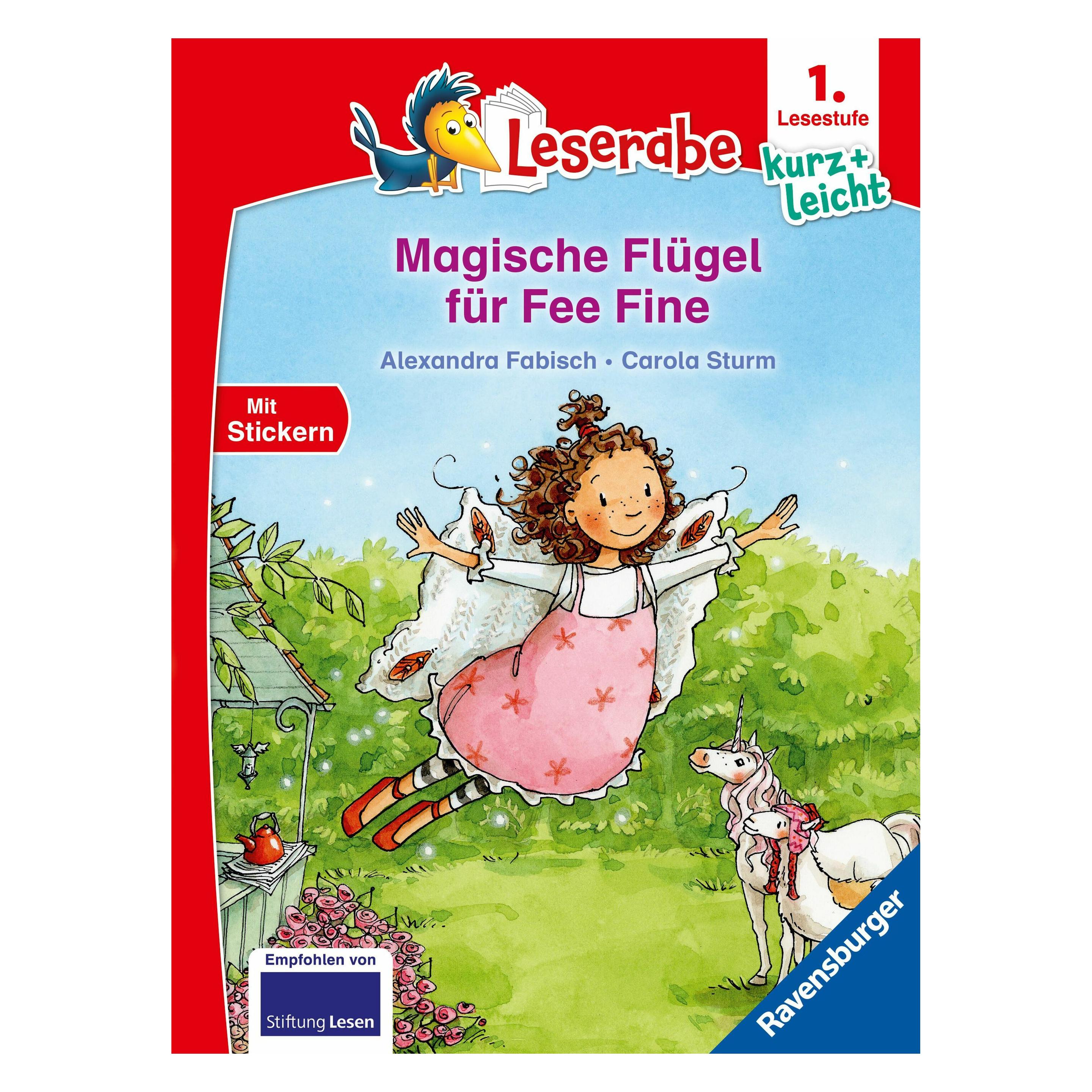 Leserabe 1. Lesestufe Kurz Und Leicht - Magische FlüGel FüR Fee Fine, Libro Scolastico Di Alexandra Fabisch, Tempesta Carola