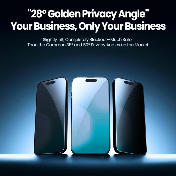 Actual product image Nillkin Privacy Iphone 17 Air Schwarz (1 pcs., Apple iPhone 17, Apple iPhone Air)