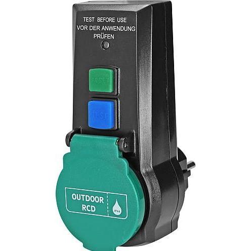 Chilitec, Netzstecker + Netzkupplung, Personenschutz-Adapter IP44 15494