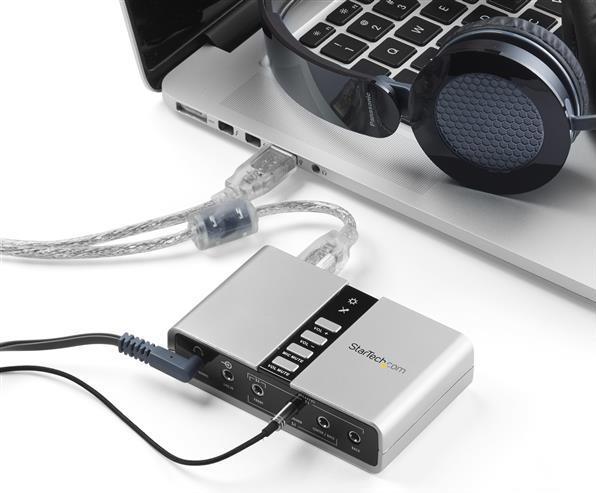 Actual product image StarTech 7.1 Channel USB Sound Card (USB 2.0)