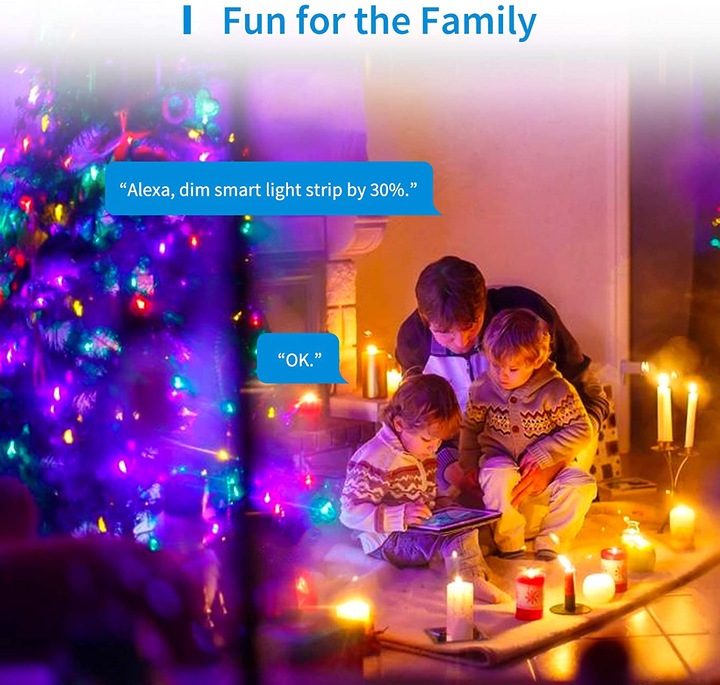 Actual product image Meross LED strips (Multicoloured, 0.20 cm, Indoor)