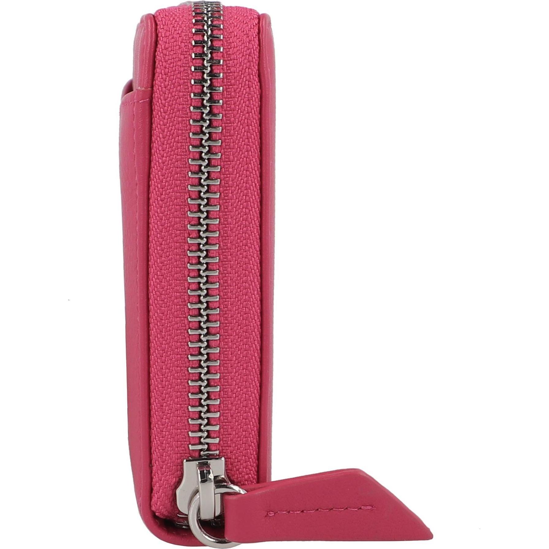 Thumbnail - Braun Büffel, Damen, Portemonnaie, Joy Geldbörse RFID Schutz Leder 19 cm, Pink