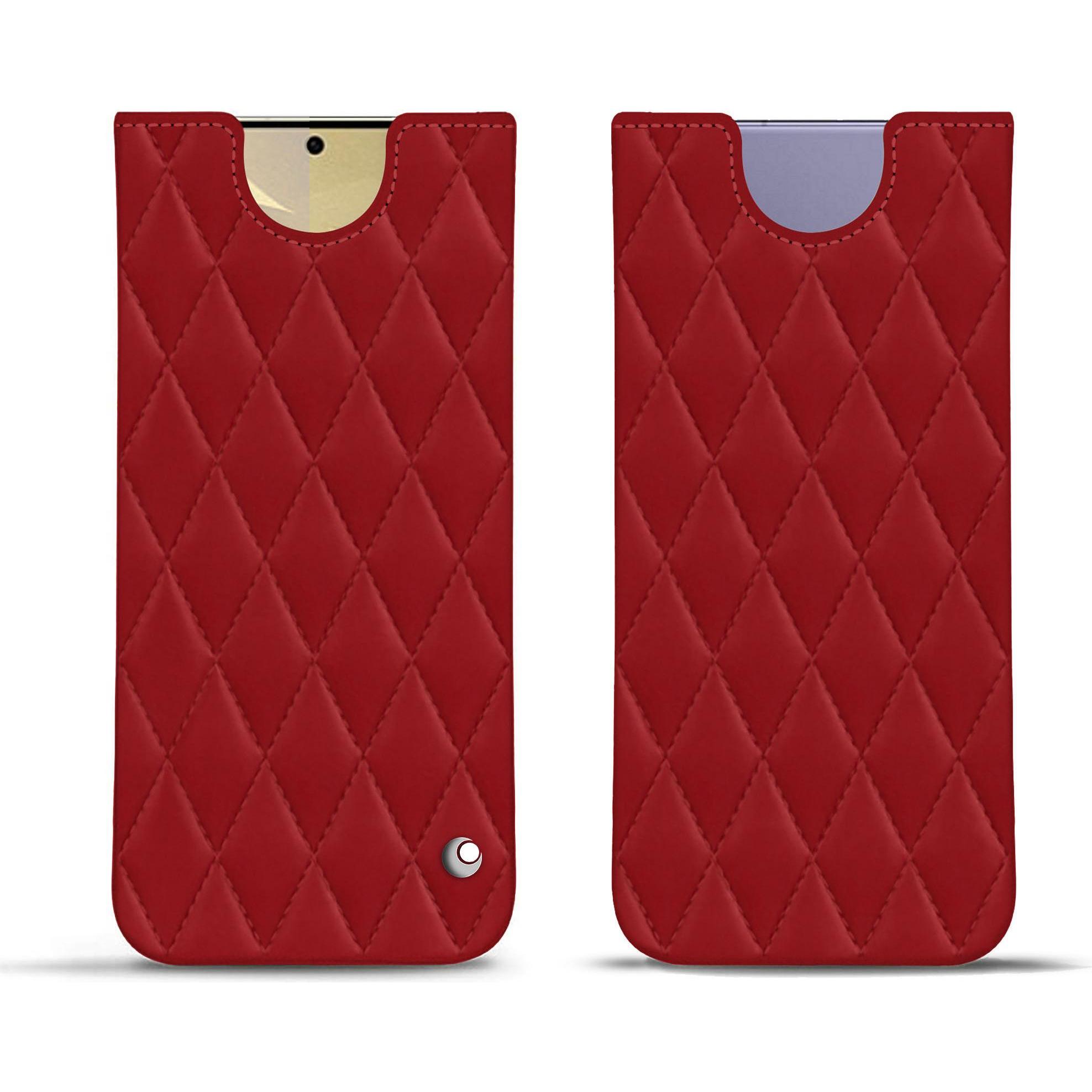 Noreve Lederschutzhülle (Samsung Galaxy S24+), Smartphone Hülle, Rot