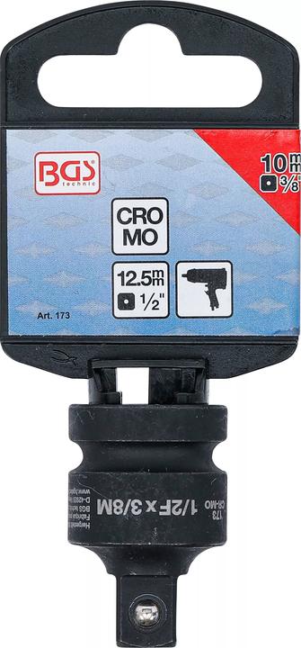 Immagine prodotto BGS Adattatore chiavi a bussola quadro interno 12,5 mm (1/2") - quadro esterno 10 mm (3/8")