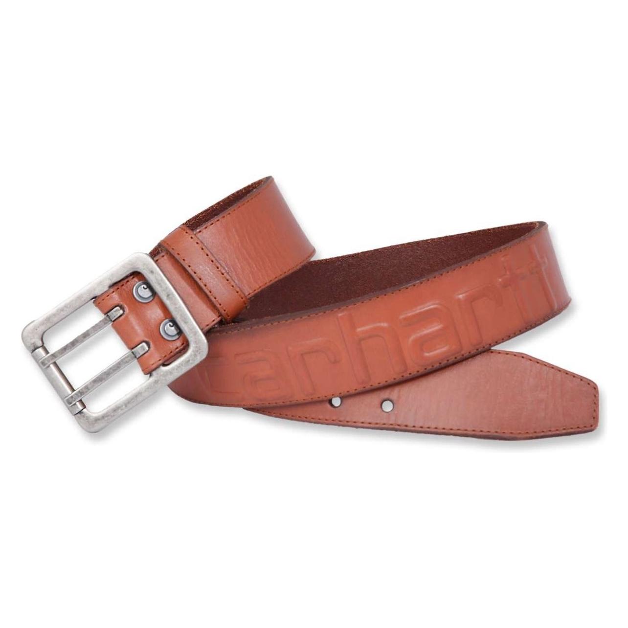 Carhartt, Mannen, Riem, Logo Belt Bruin Maat W36, Bruin, (36)