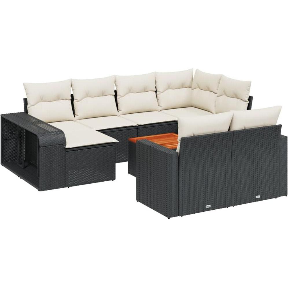 VidaXL, Gartenlounge, 10-tlg. Garten-Lounge-Set mit Kissen