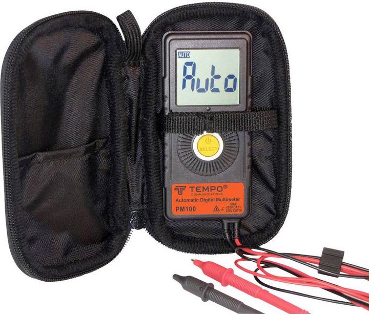 Actual product image Tempo Communications Hand Multimeter Digital PM100 (CAT III 300V)