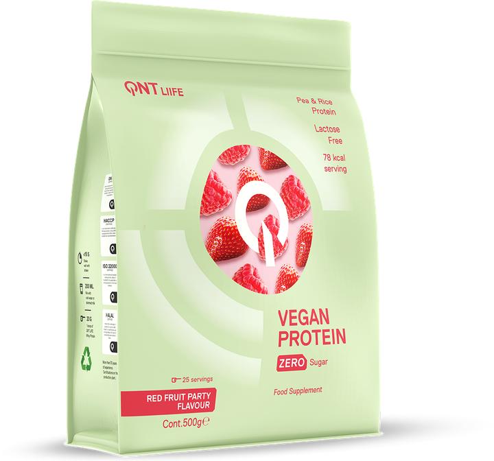 Actual product image QNT Vegan Protein Zero Sugar (Red Fruits, 1 pcs., 500 g)