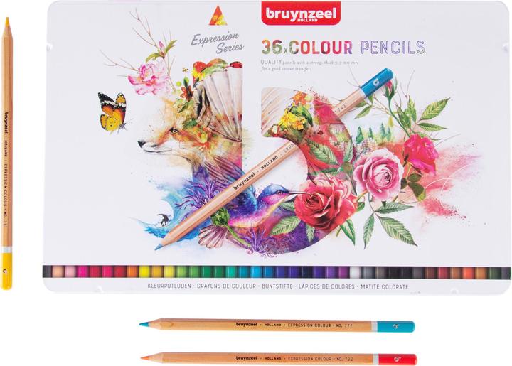 Produktbild Bruynzeel Farbstifte Expression Colour Metalletui, 36 Stück (Mehrfarbig, 36 x)