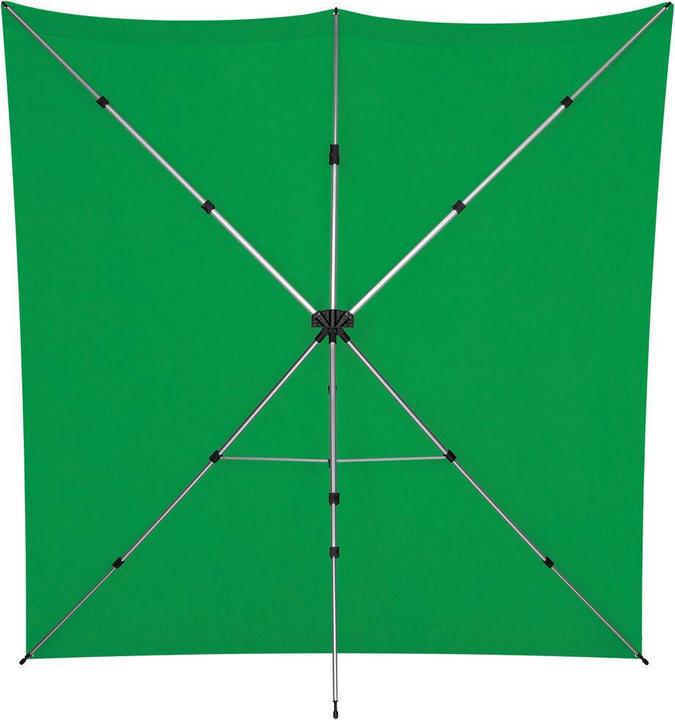 Image du produit Westcott X-Drop Pro - Green Screen (8' x 8') Kit Chroma-Key Green Backdrop Kit, 2.4x2.4m (240 cm)