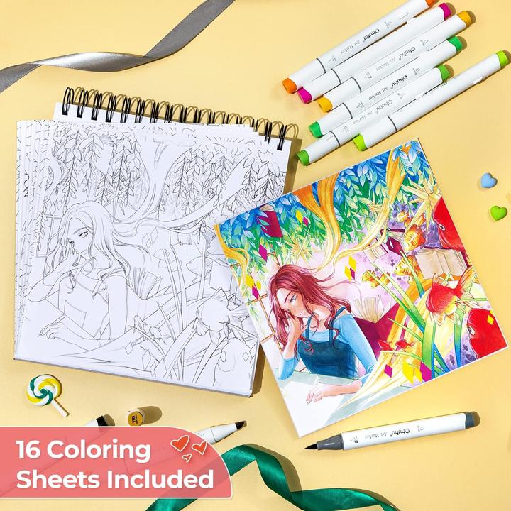 Actual product image Ohuhu Marker-Geschenkbox Set (72 x)