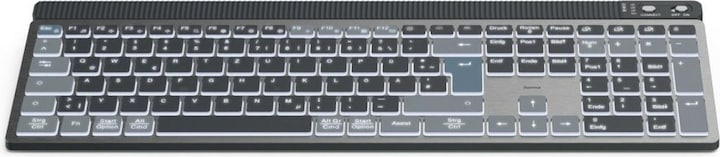 Immagine prodotto Hama WK-750 Tastiera wireless grigia (DE, Senza fili)
