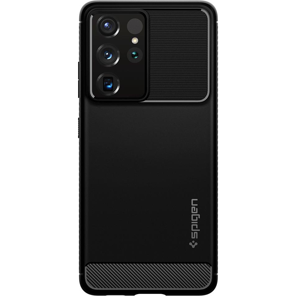 Thumbnail - Spigen Rugged Armor (Samsung Galaxy S21 Ultra 5G), Smartphone Hülle, Schwarz