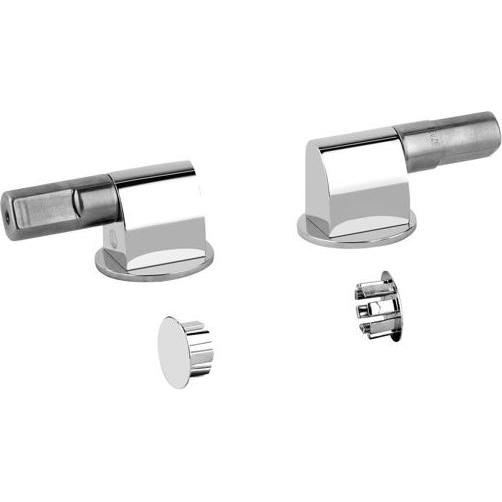 Gessi, WC Deckel, 316 Scharniere mit Absenkautomatik und seitlichen Abdeckkappen für Wand WC, 37584