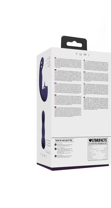 Actual product image Shots Yumi - Rechargeable Triple Motor - G-Spot Finger Motion Vibrator and Flickering Tongue Stimul