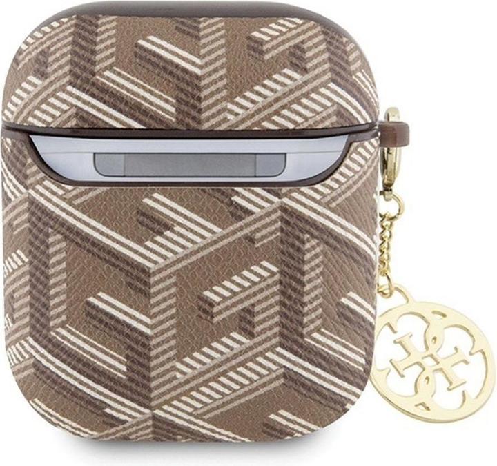 Produktbild Guess GUA2PGCE4CW AirPods 1/2 cover brązowy/brown GCube Charm (Kopfhörer Hülle)