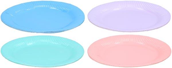 Immagine prodotto Eddy Toys Piatto pastello 23cm 4as 6pc (4 x)
