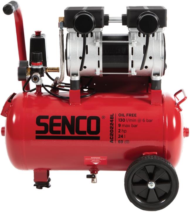 Immagine prodotto Senco AFN0038EU AC20224BL-EU Ölfreier Silent-Kompressor 24 Liter (24 l)