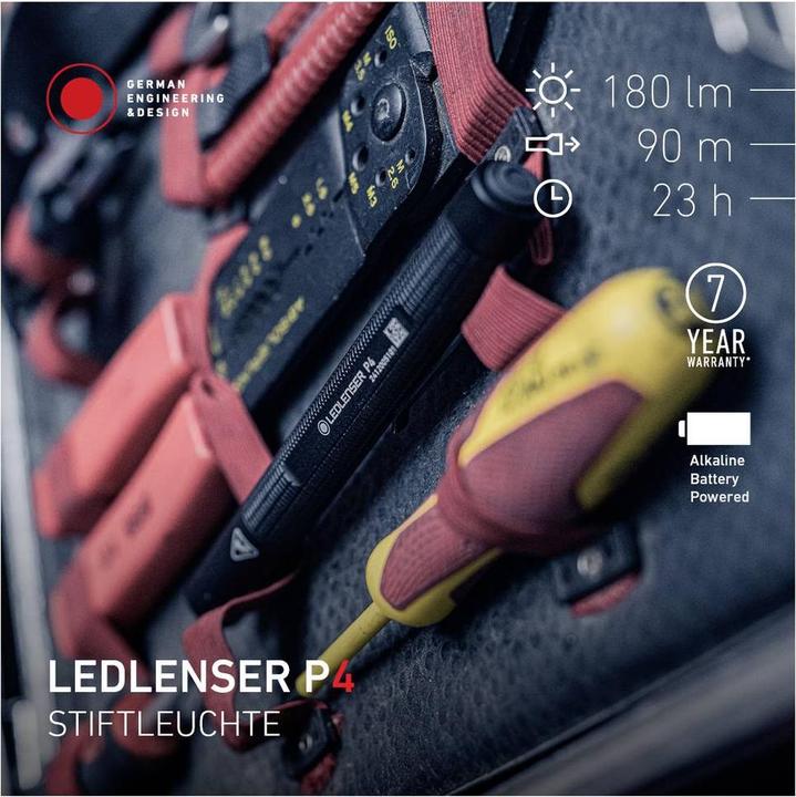 Produktbild Ledlenser Taschenlampe P4 20-180Lumen (14.20 cm, 180 lm)
