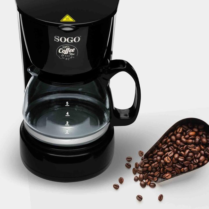 Actual product image Sogo DRIP COFFEE MAKER WITH GLASS JAR, - 0,6L -4 CUPS - 650W