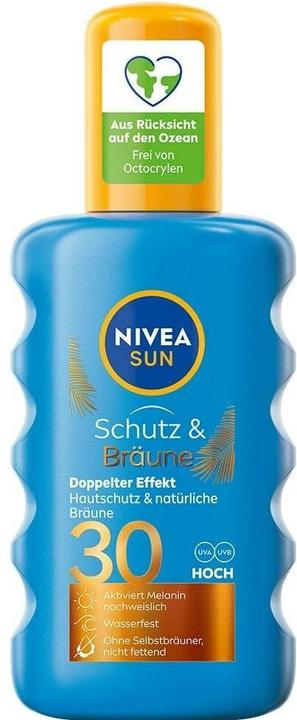 NIVEA Schutz & Bräune Sonnnenspray LSF 30 (Sonnenspray, SPF 30, 200 ml)