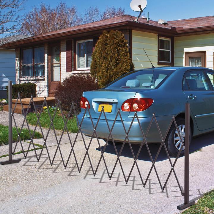 Image du produit Outsunny Zaun Aluminium, Eisen Dunkelbraun