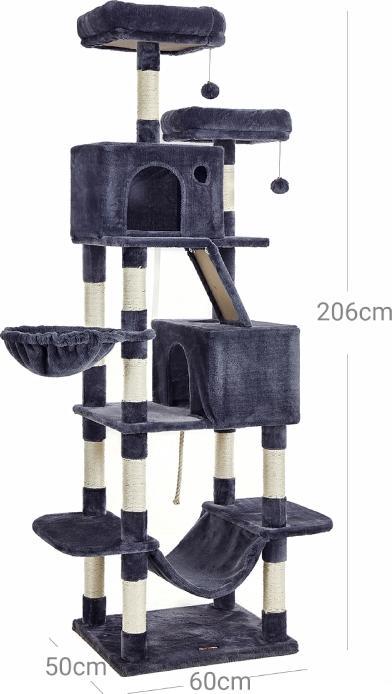 Actual product image Feandrea Cat Spa (206 cm, Dgrey)