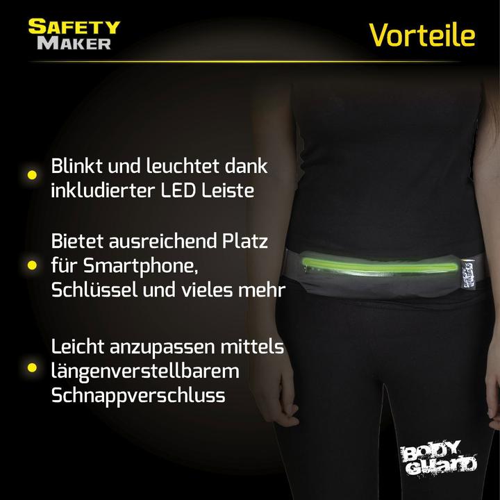 Immagine prodotto SafetyMaker LED Gürteltasche schwarz grün