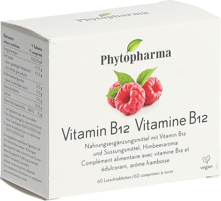 Actual product image Phytopharma Vitamin B12 (60 Piece, Pills, 45 g)