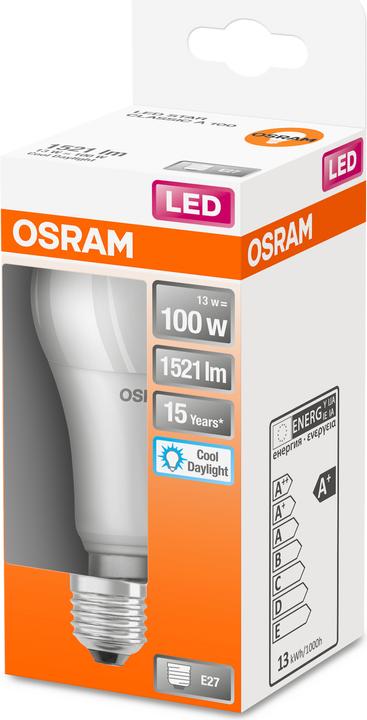 Immagine prodotto Osram Stella classica A (E27, 13 W, 1521 lm, 1 x, F)