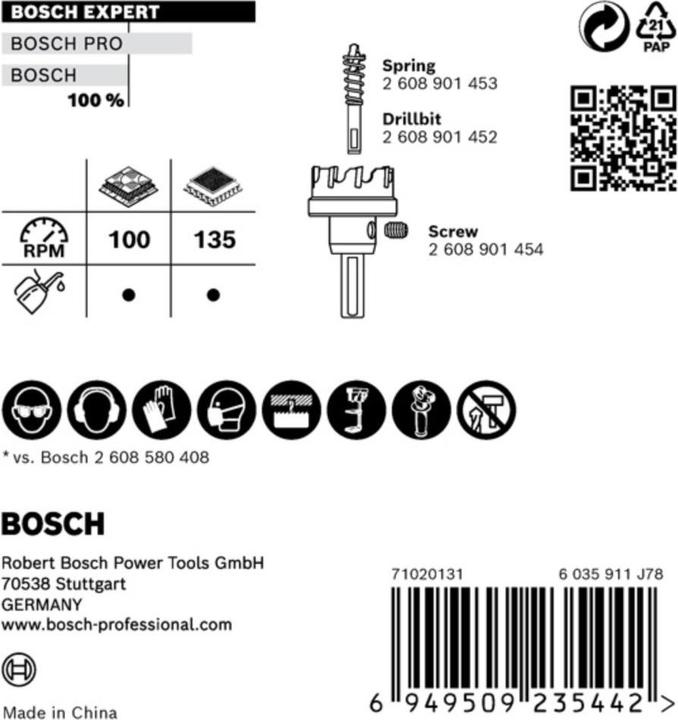 Produktbild Bosch Professional Zubehör EXPERT Construction Material Lochsäge, 19 x 60 mm (19 mm)
