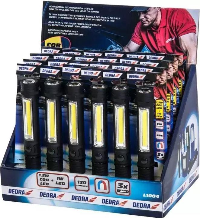 Produktbild Dedra Worklight 1,5W COB LED + 1WLED, STIFT (130 lm)