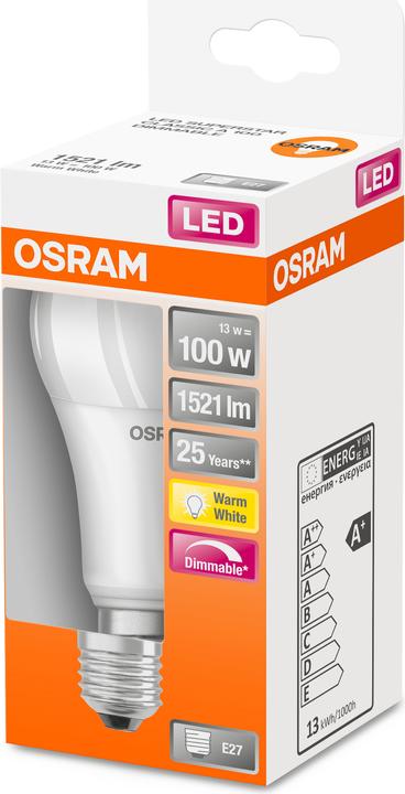 Produktbild Osram Led Superstar Classic A (E27, 13 W, 1521 lm, 1 x, F)