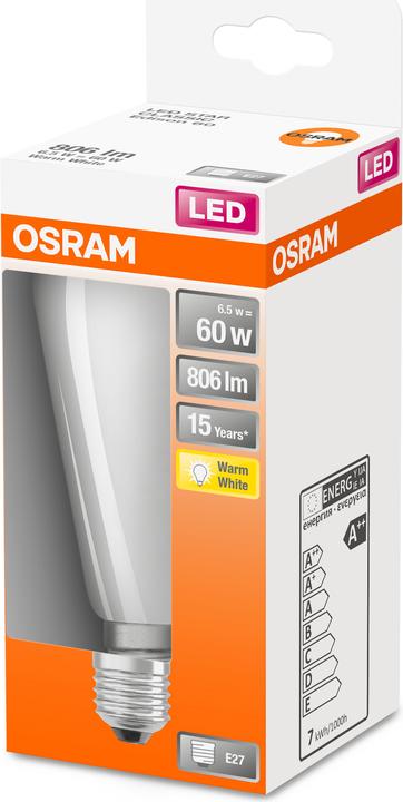 Produktbild Osram Led Retrofit Classic St (E27, 55 W, 730 lm, 1 x, E)