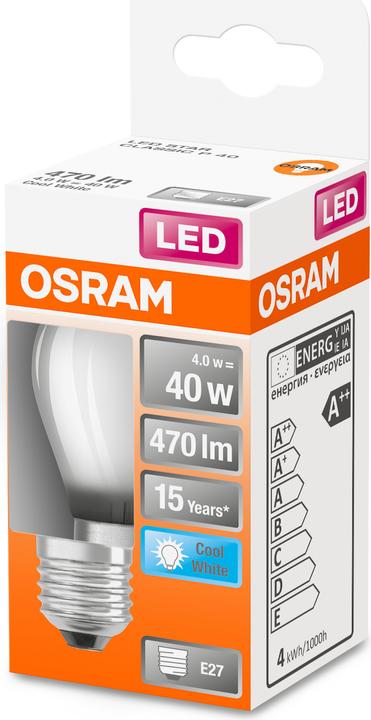 Actual product image Osram Star Classic P (E27, 40 W, 470 lm, 1 x, E)