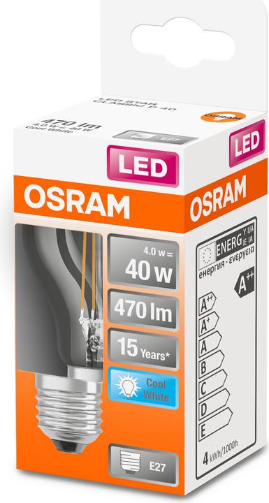 Actual product image Osram Star Classic P (E27, 4 W, 470 lm, 1 x, E)