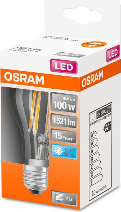 Image du produit Osram Star Classic A (E27, 100 W, 1521 lm, 1 x, D)