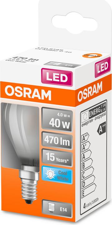 Actual product image Osram Star Classic P (E14, 4 W, 470 lm, 1 x, E)