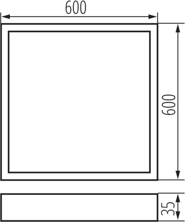 Produktbild Kanlux LED-Aufputz-Büroleuchte OFIS S Schwarz 32824 (4200 lm)