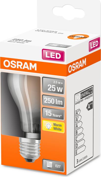 Productafbeelding Osram Ster Klassieker A (E27, 25 W, 250 lm, 1 x, F)