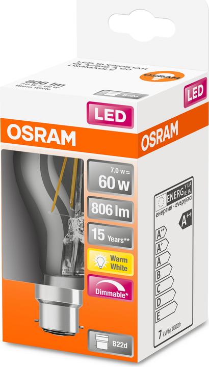 Produktbild Osram Led Retrofit Classic A (B22d, 806 lm, 1x)