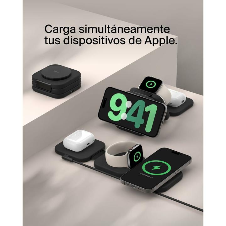 Produktbild Belkin BoostCharge Pro 3-in-1 Qi2 Ladestation (15 W)