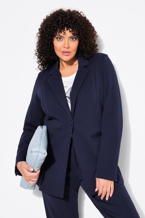 Produktbild Ulla Popken Blazer, Punto di Roma, A-Linie, Reverskragen, Stretch (54, 56)
